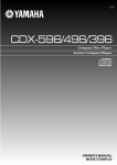 Yamaha CDX-596 Owner`s manual