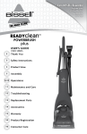 Bissell ReadyCleen 16W5 Series User`s guide