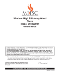 MHSC WR300007 Owner`s manual