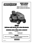 Bercomac 700458-1 Owner`s manual