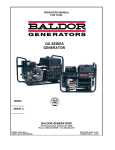 Baldor DG series Operator`s manual