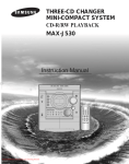 Samsung MAX-J530 Instruction manual