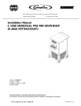 Cornelius REMCOR 1550 Installation manual