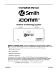 A.O. Smith DVE - 52 Instruction manual