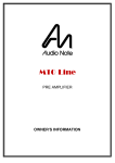Audio Note M10 Signature Specifications