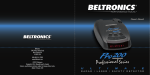 Beltronics Ultimate Pro 200 Owner`s manual