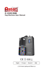Antari Z-1520 RGB User manual