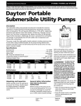 Dayton 3YU56B Operating instructions