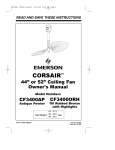 Emerson CF3400AP Owner`s manual