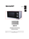 Sharp R-222R Specifications