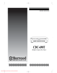 Sherwood CDC-690T Operating instructions