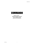 Commando FM-760 Installation manual