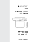Venturer LCD Kitchen TV Owner`s manual