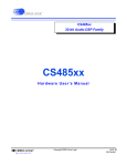 Cirrus Logic CS485 User`s manual