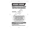 Black & Decker PHV1210 Instruction manual
