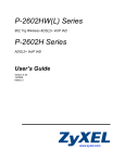 ZyXEL Communications P-2602HW-63C User`s guide