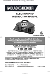 Vector ElectroMate 1000 WATT Instruction manual