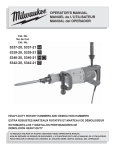 Milwaukee 5340-21 Operator`s manual