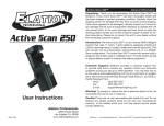 American DJ Performance Scan 250 Instruction manual