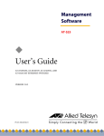 Allied Telesis AT-8316F/SC User`s guide