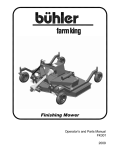 Buhler Farm king FK366 Operating instructions
