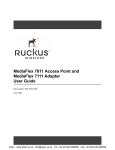 Ruckus Wireless MediaFlex 7811 User guide