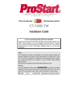 Autostart ProStart CT-5460TW Installation guide