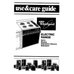 Whirlpool RS6100XV Use & care guide