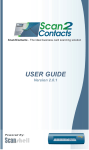 ScanShell Scan2Contacts User guide