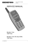 Benefon Twin DS TGP73EU Service manual