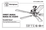 Westinghouse UL-ES-VerandahBreeze-WH09 Owner`s manual