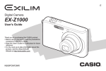 Casio EX Z1000 - EXILIM ZOOM Digital Camera User`s guide