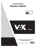 Briggs & Stratton Vox 30557 Operator`s manual