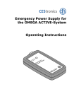 CES Emergency Power Supply Operating instructions