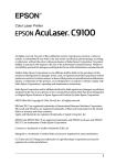 Epson AcuLaser C9100 Setup guide