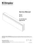 Dimplex BLF74 Service manual