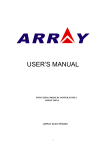Array electronic 366XA User`s manual