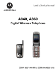 Motorola A860 Service manual