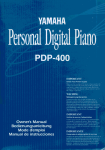 Yamaha PDP-100 Specifications