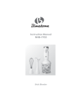 Binatone NHB-7705 Instruction manual