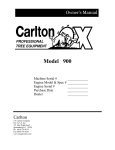 Carlton 900 Specifications