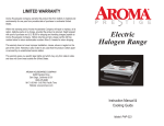 Aroma PHP-323 Instruction manual