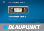 Blaupunkt TravelPilot E1/E2 Operating instructions