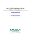 Moxa Technologies DA-710 Series User`s manual