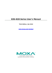 Moxa Technologies EDS-828 User`s manual