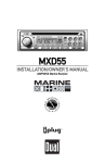 Dual MXD55 Owner`s manual
