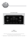 McIntosh MX119 Owner`s manual