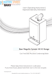 Baxi Megaflo System 32 HE IE Operating instructions