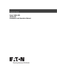 Eaton Powerware Series Instruction manual