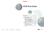 Canon CD-R User`s guide